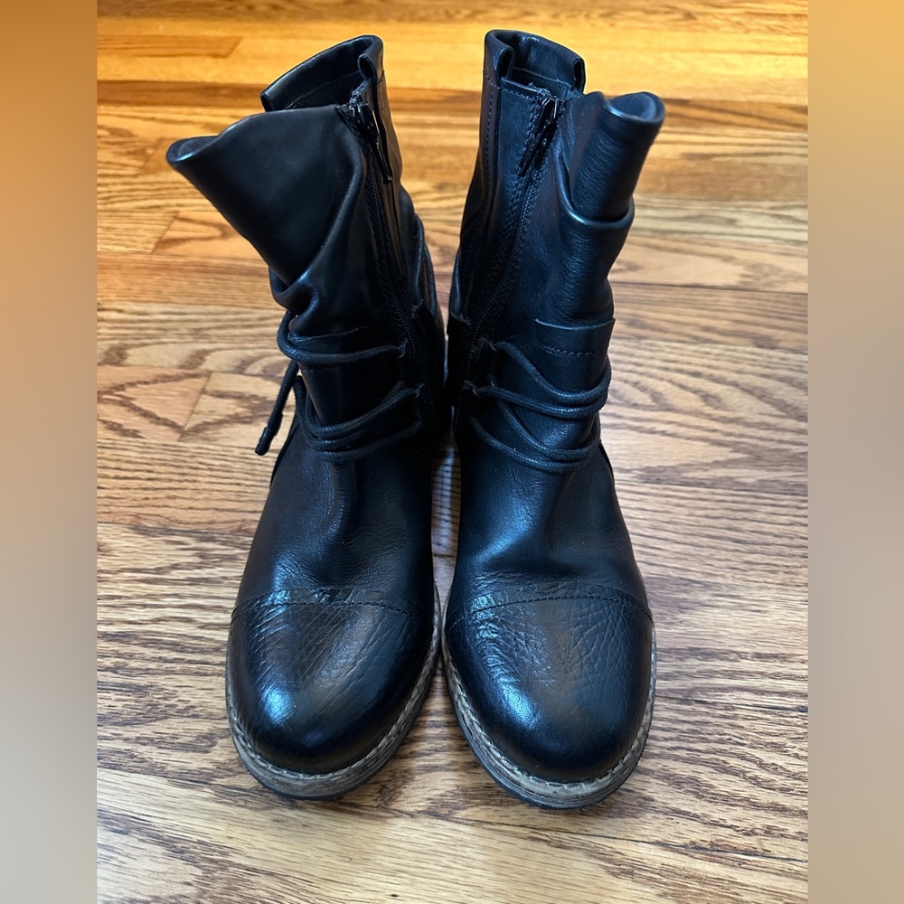 Clarks Black Heeled Boots